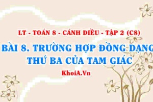 Trường hợp đồng dạng thứ Ba của tam giác: Góc-Góc? Toán 8 bài 8 Cánh diều Tập 2 C8